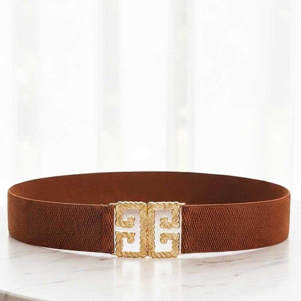 Ladies Trendy Fashion Belt - Brown - Picture 2 of 7